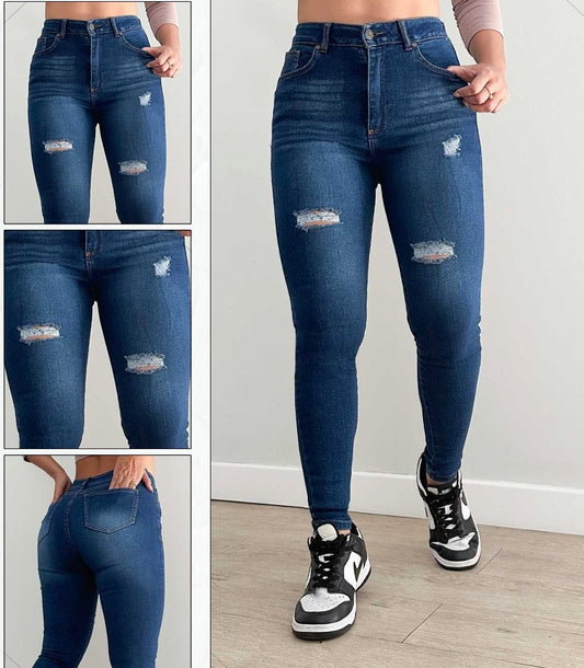 Jeans super high waist skinny    Ref 12193