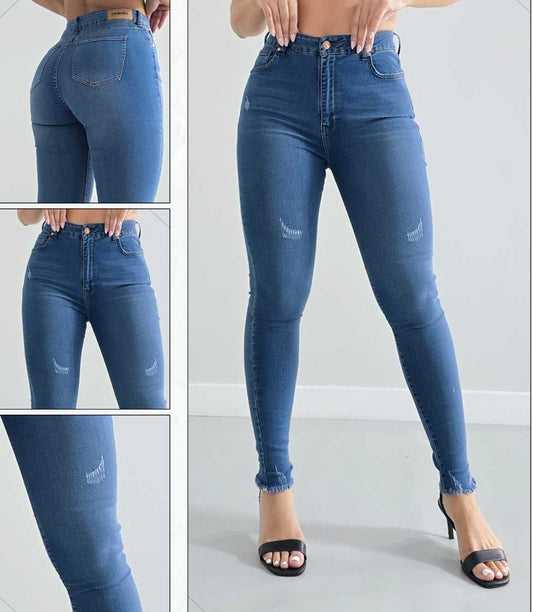 Jeans super high waist skinny   Ref 12194